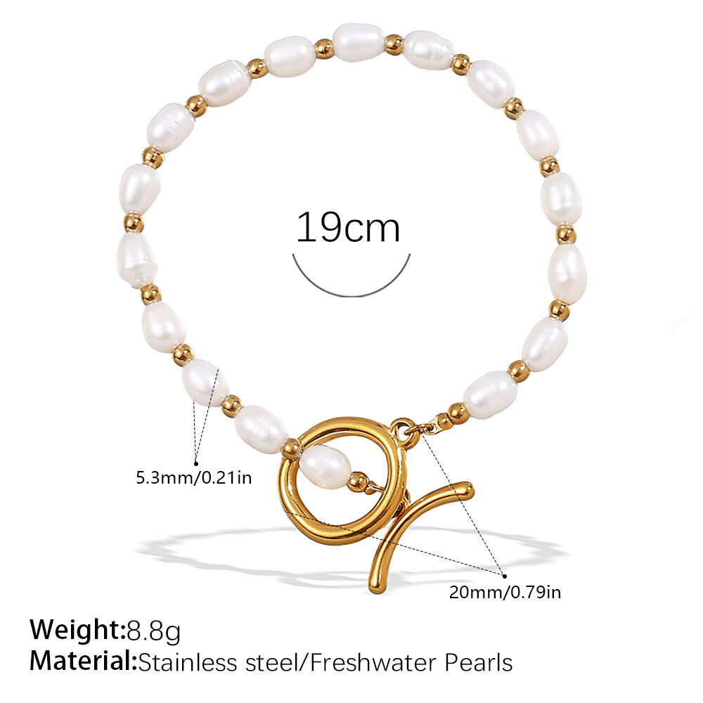 SL234G Süßwasserperlenarmband Bild3