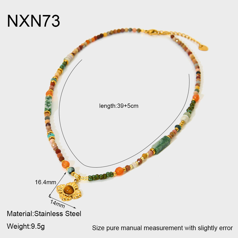 Classic Series Stainless Steel Waterproof Gold Color Women's Pendant Necklaces