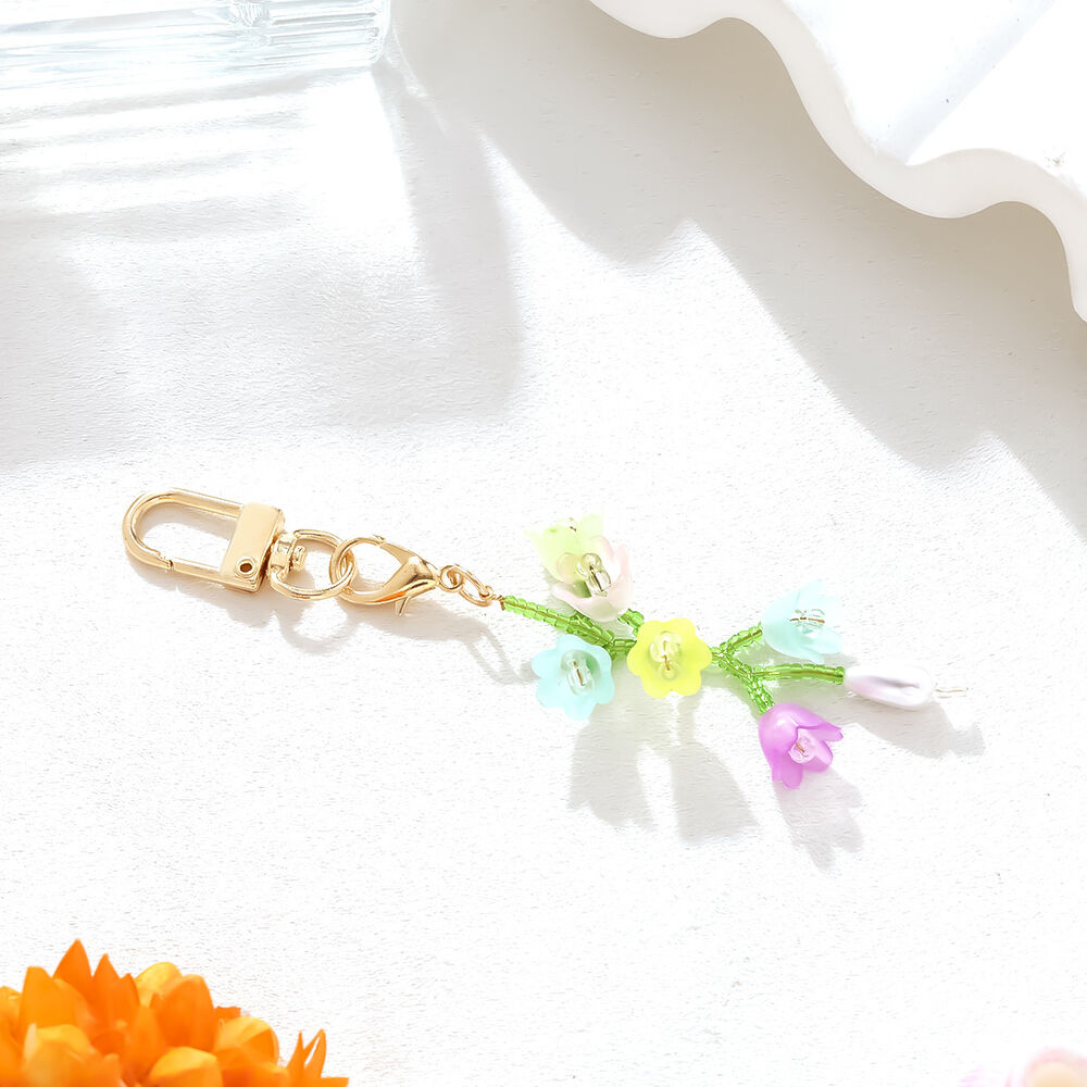 1 Piece Flower Alloy Keychain h5Picture4