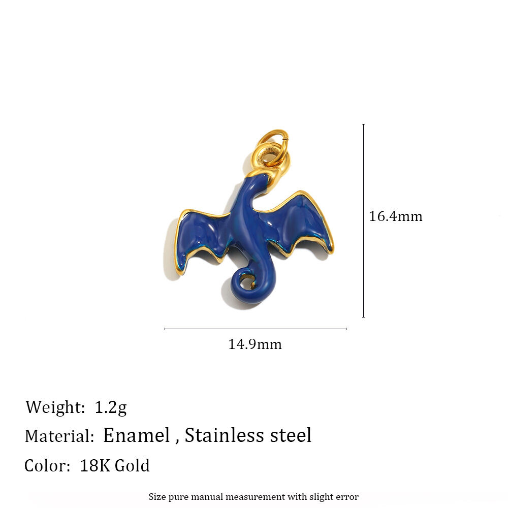 Cute Mini Animal DIY Stainless Steel Waterproof Pendant h5 Picture5