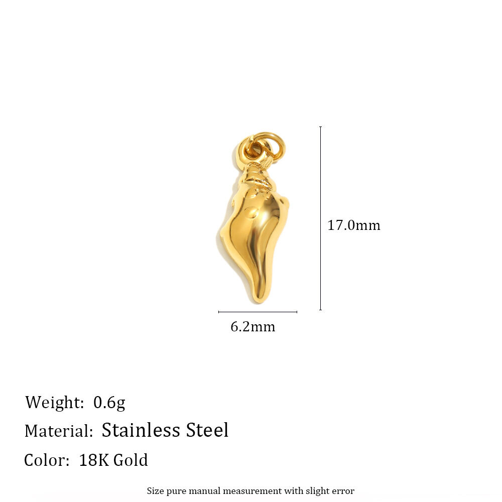 Conch Pendant - Gold Picture11