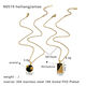 Black Round And Rectangular Two-Piece Necklace Picture6