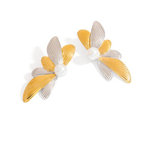 1 Pair Stainless Steel Waterproof Mixed Color Stud Earrings h5