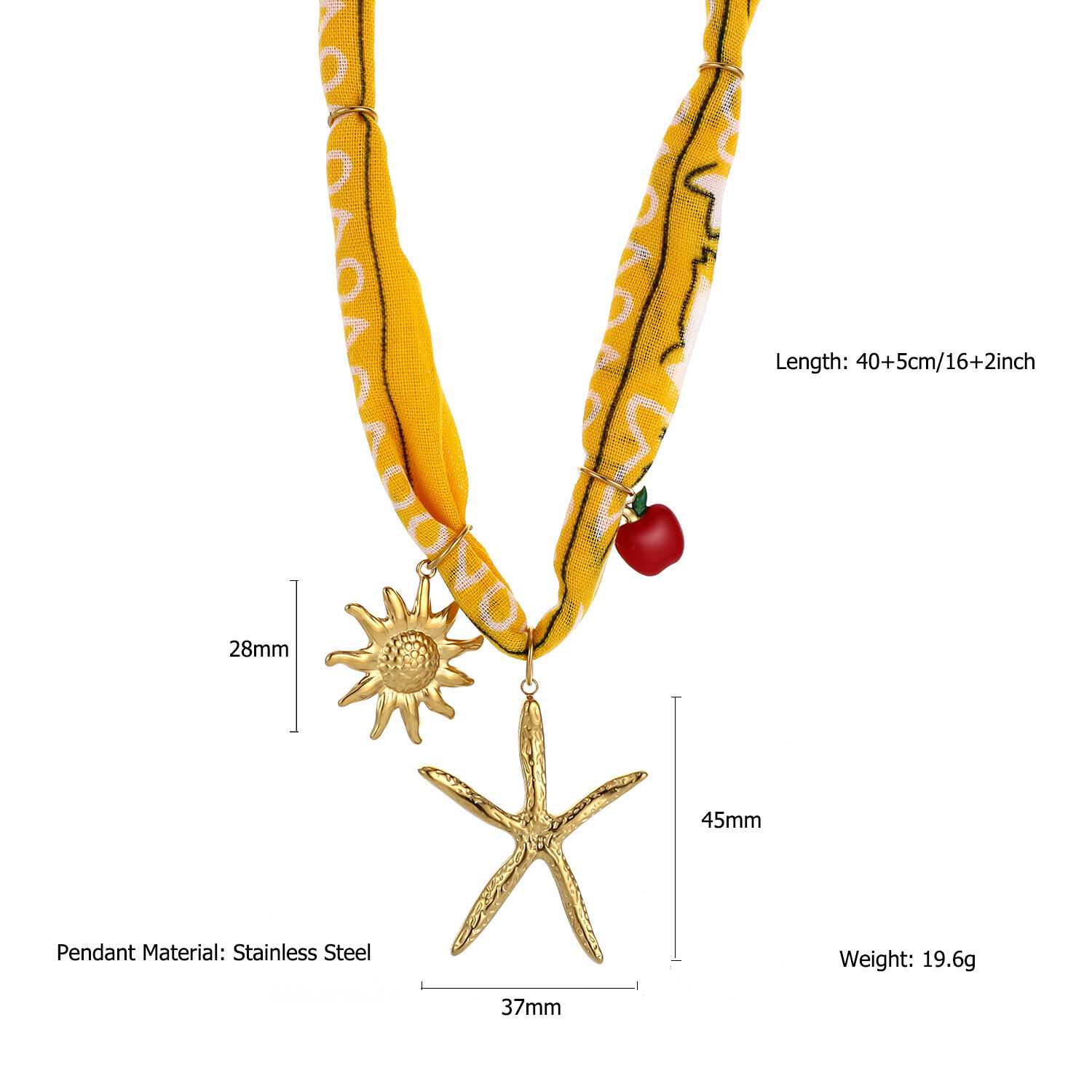 1 Piece Romantic Series Vacation Turtle Stainless Steel Waterproof Gold Color Women's Pendant Necklaces h5 Picture2