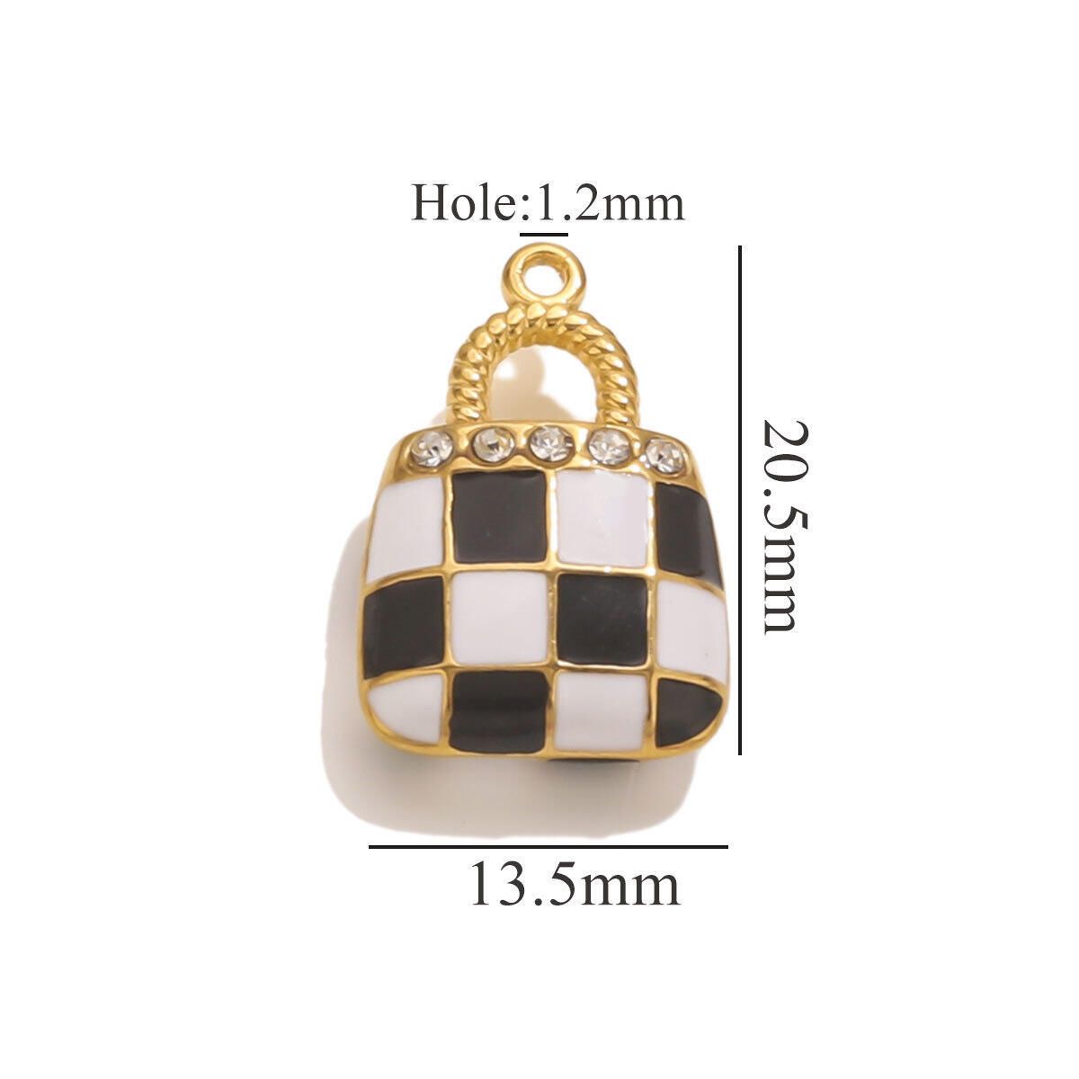 Grid Dot Diamond Bag Picture4