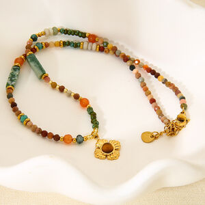 Classic Series Stainless Steel Waterproof Gold Color Women's Pendant Necklaces h5 Picture4