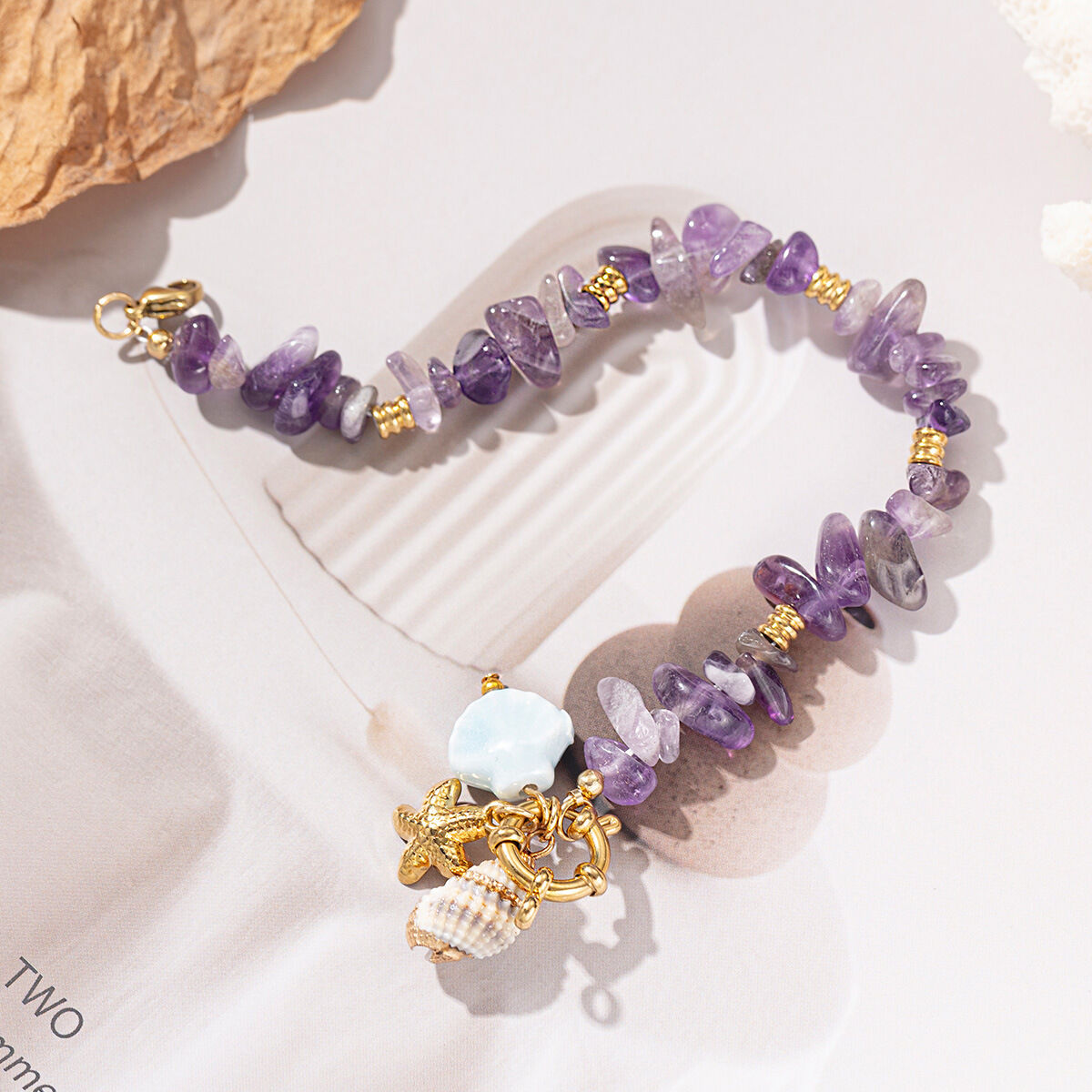 1 Piece Natural Stone Beaded Bracelets h5 Picture3