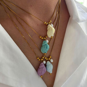 1 Piece Colorful Shell Pendant Necklace h5 Picture3