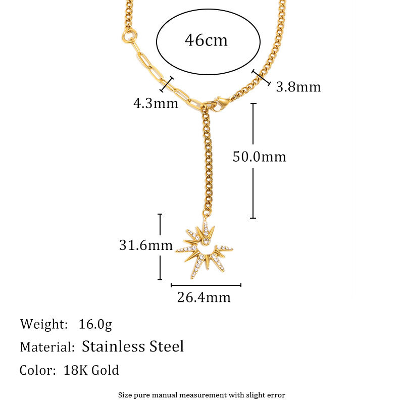 Light Luxury Series Stainless Steel Waterproof Women's  Pendant Necklaces h5 Picture4