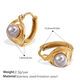 Eh1092Weg White Pearl Gold Earrings Picture6