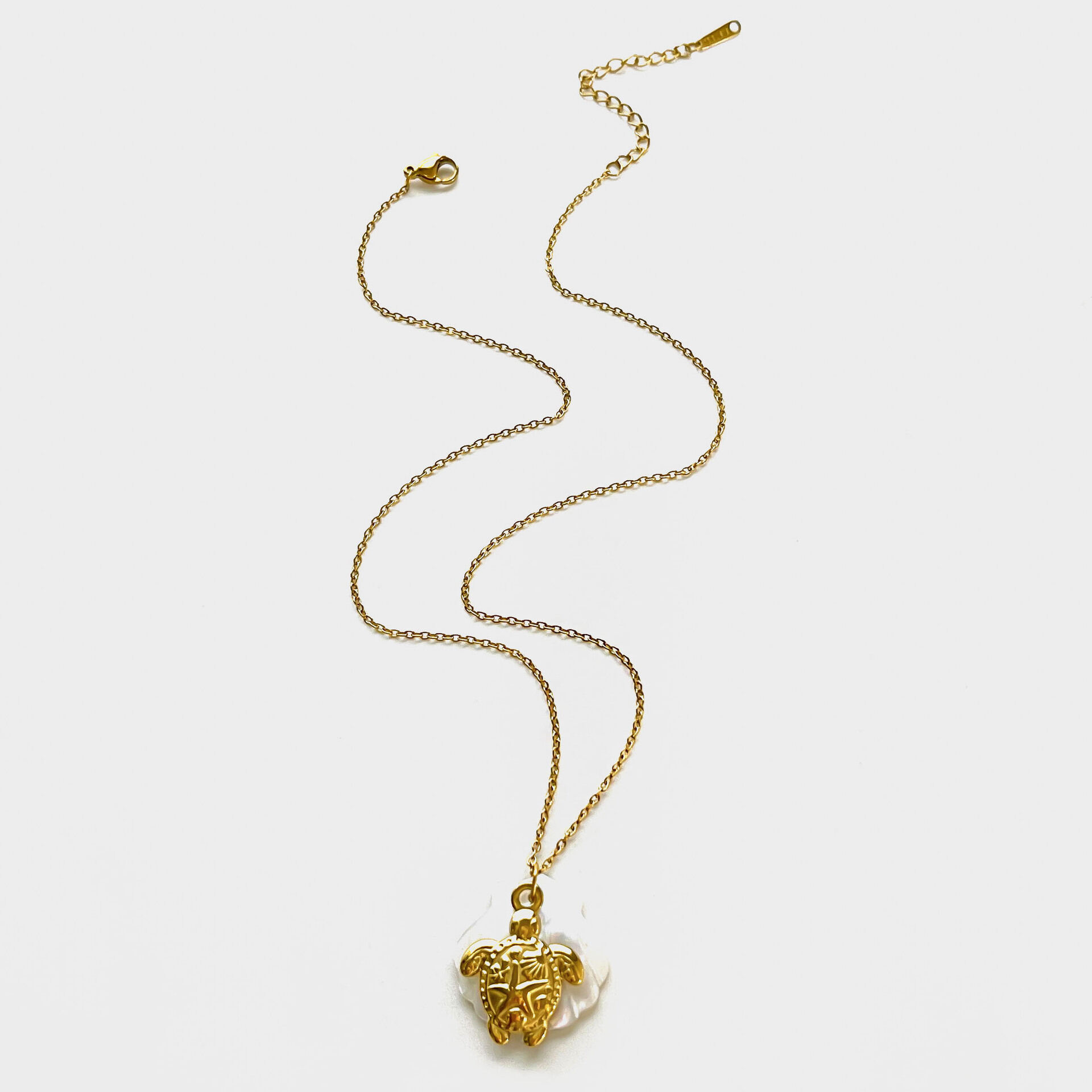 Gold Turtle Necklace Picture4