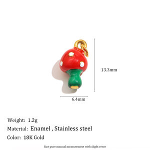 Cute Mini Animal DIY Stainless Steel Waterproof Pendant h5