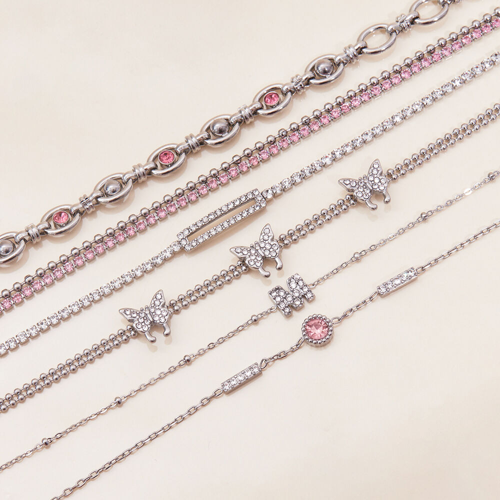 1 Piece Luxurious Series Cute Letter Stainless Steel Waterproof Women's Chain Bracelets Picture4
