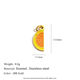 Half Circle Hami Melon Pendant - Gold Picture17