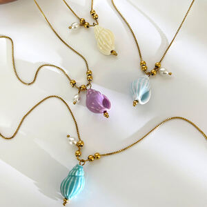 1 Piece Colorful Shell Pendant Necklace h5 Picture4