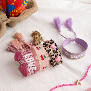 1 Piece Fashionable Series Bohemian Letter Cotton Women's Bangles h5 Picture6