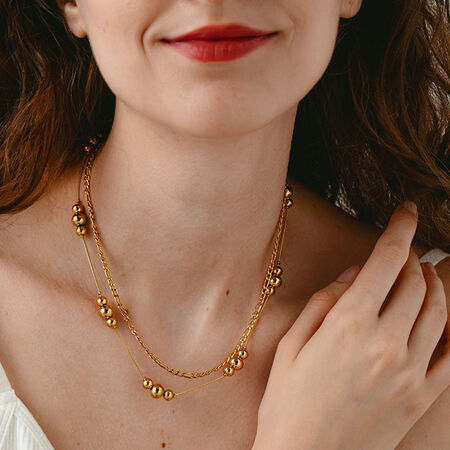 Simple and Versatile Stainless Steel Waterproof Women's Necklace