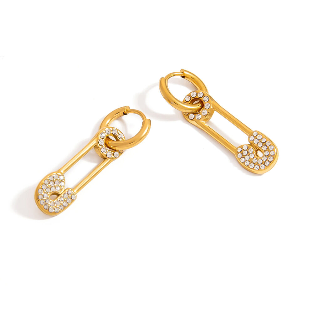 Braccialetti a catena da donna in acciaio inossidabile geometrico impermeabile color oro Immagine5