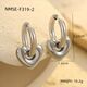 Nmse-F319-2 Steel Color Small Heart Earrings Picture14