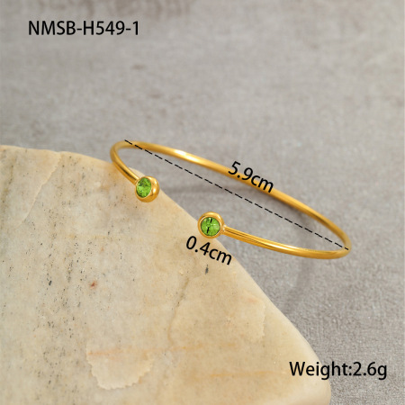 1 par de pulseras de acero inoxidable geométricas de uso diario, resistentes al agua, de color dorado, para mujer.