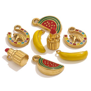 1 Piece DIY Natural Fruits Stainless Steel Waterproof Women's Pendants h5 Picture3