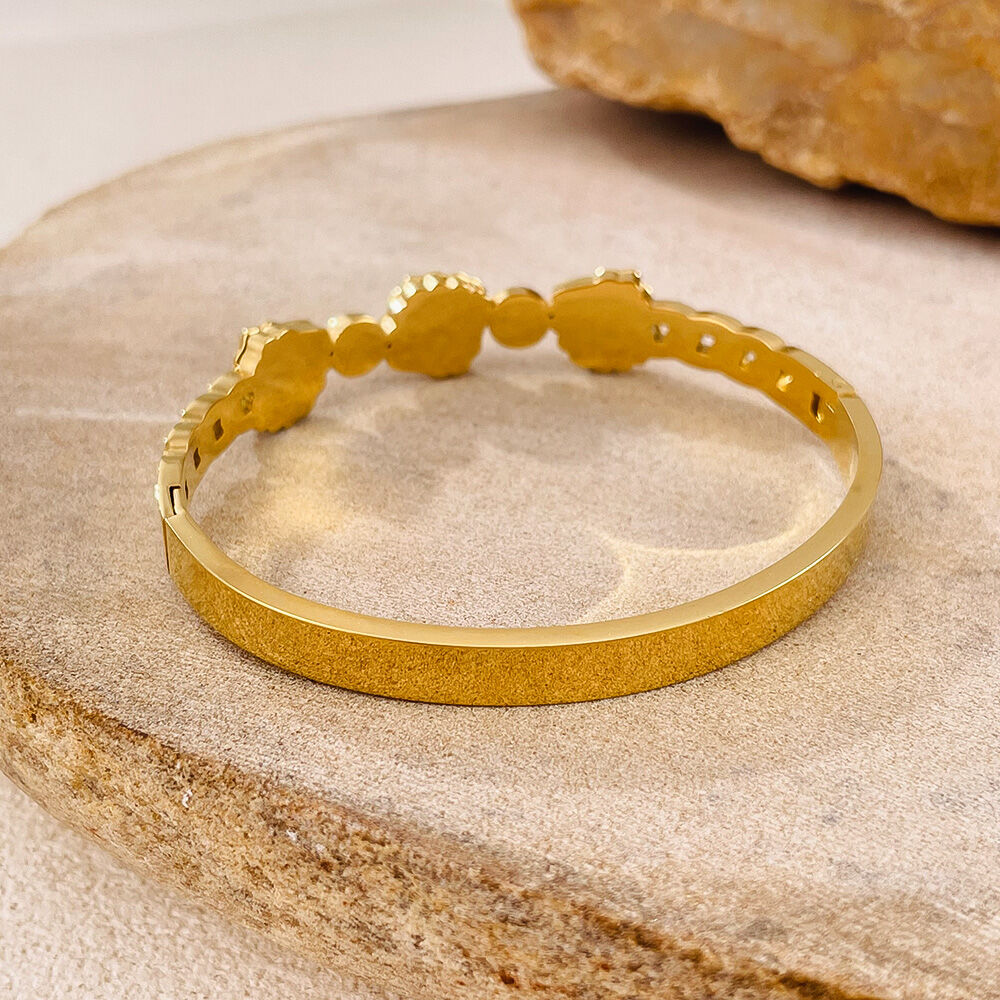Braccialetti da donna color oro impermeabili in acciaio inossidabile con conchiglia, 1 pezzo h5 Immagine6