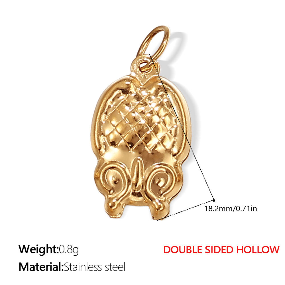 Pj272G Double-Sided Hollow Gold Pendant Picture10