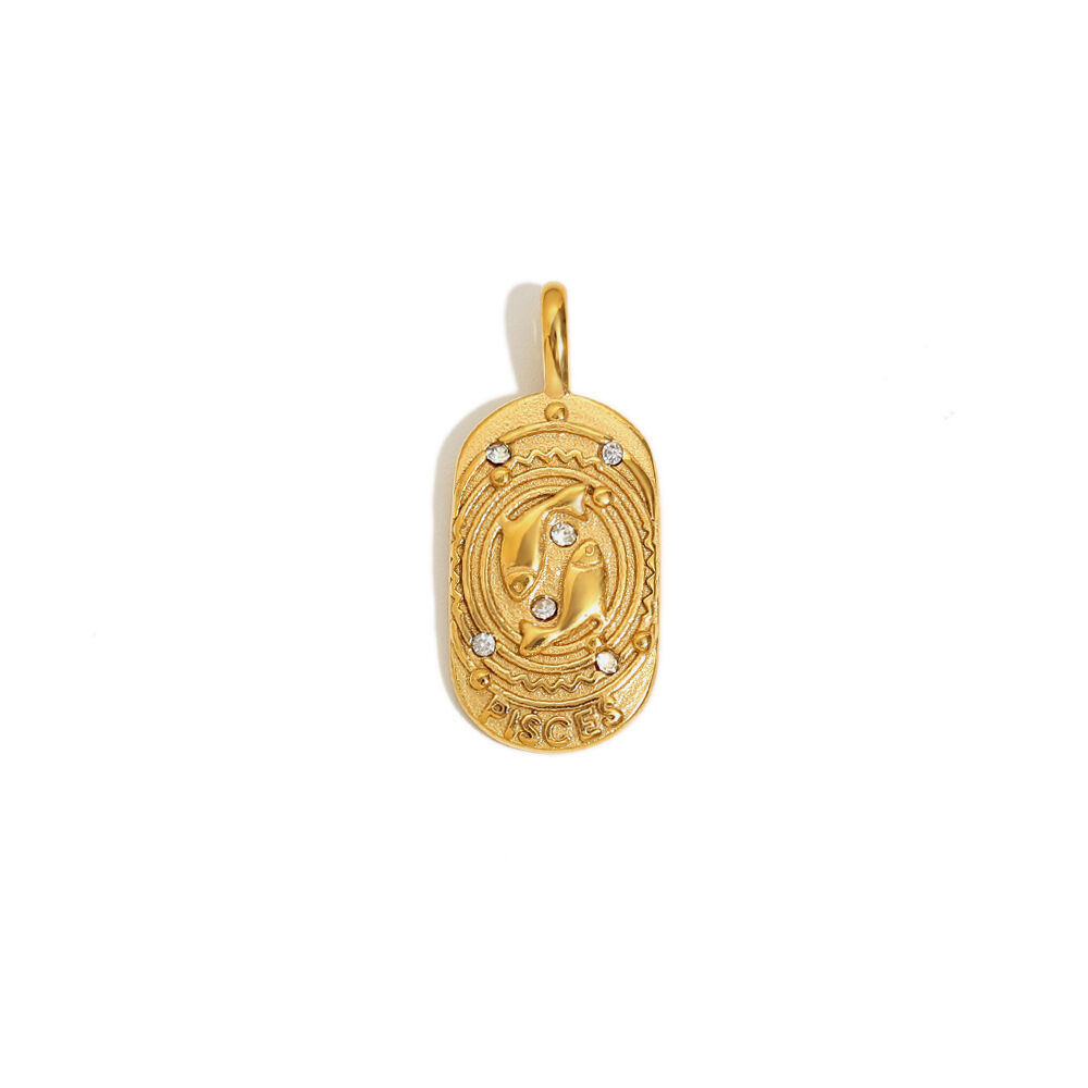 Constellation Pendant-Gold-Pisces Picture8