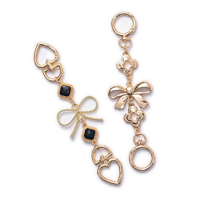 1 pezzo di squisita serie con cinturino estensibile in alluminio color oro con fiocco h5 Immagine6