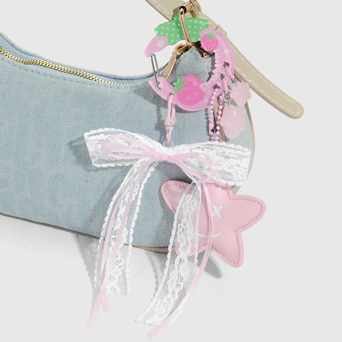 1 Piece Sweet Bow Knot Bag Charms Picture3
