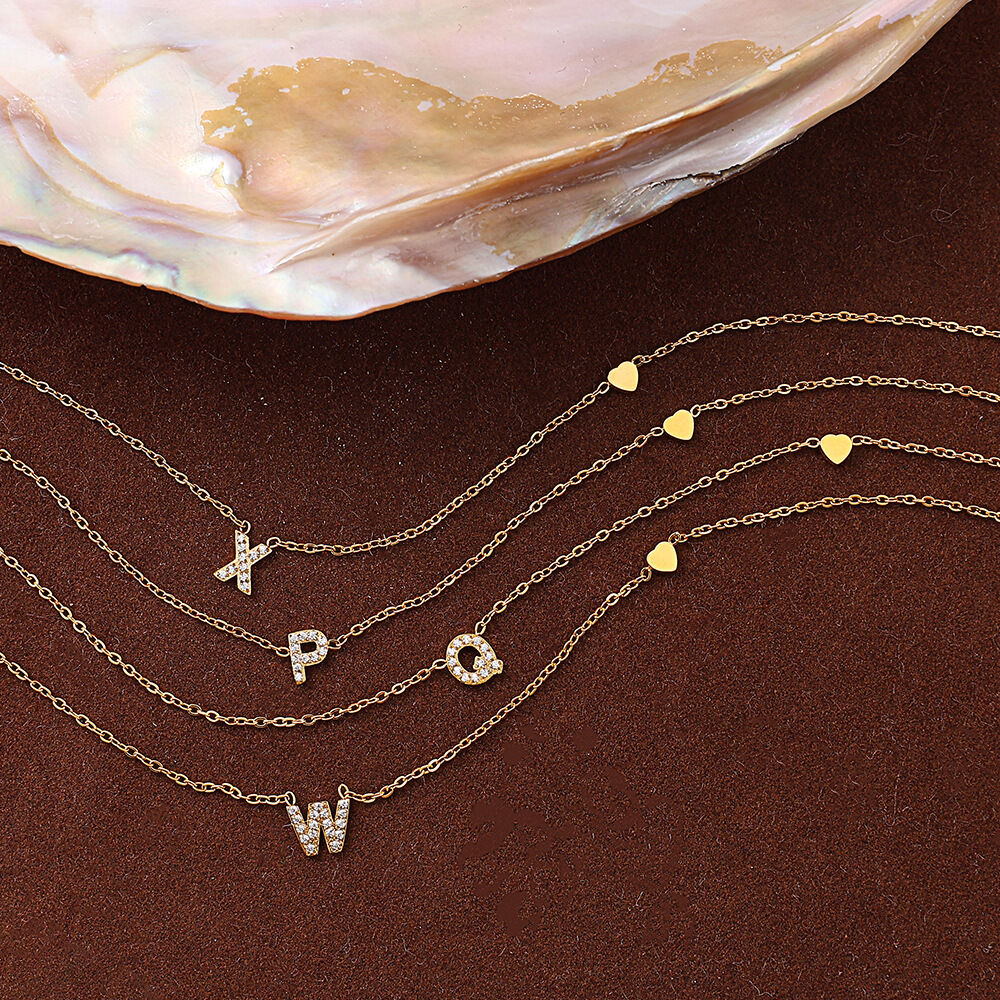 1 Piece Letter Stainless Steel Waterproof Gold Color Pendant Necklace Picture3