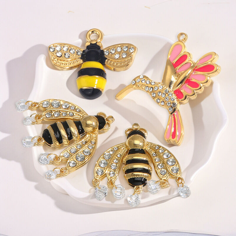 1 Piece DIY DelicateBee Stainless Steel Waterproof Women's Pendants