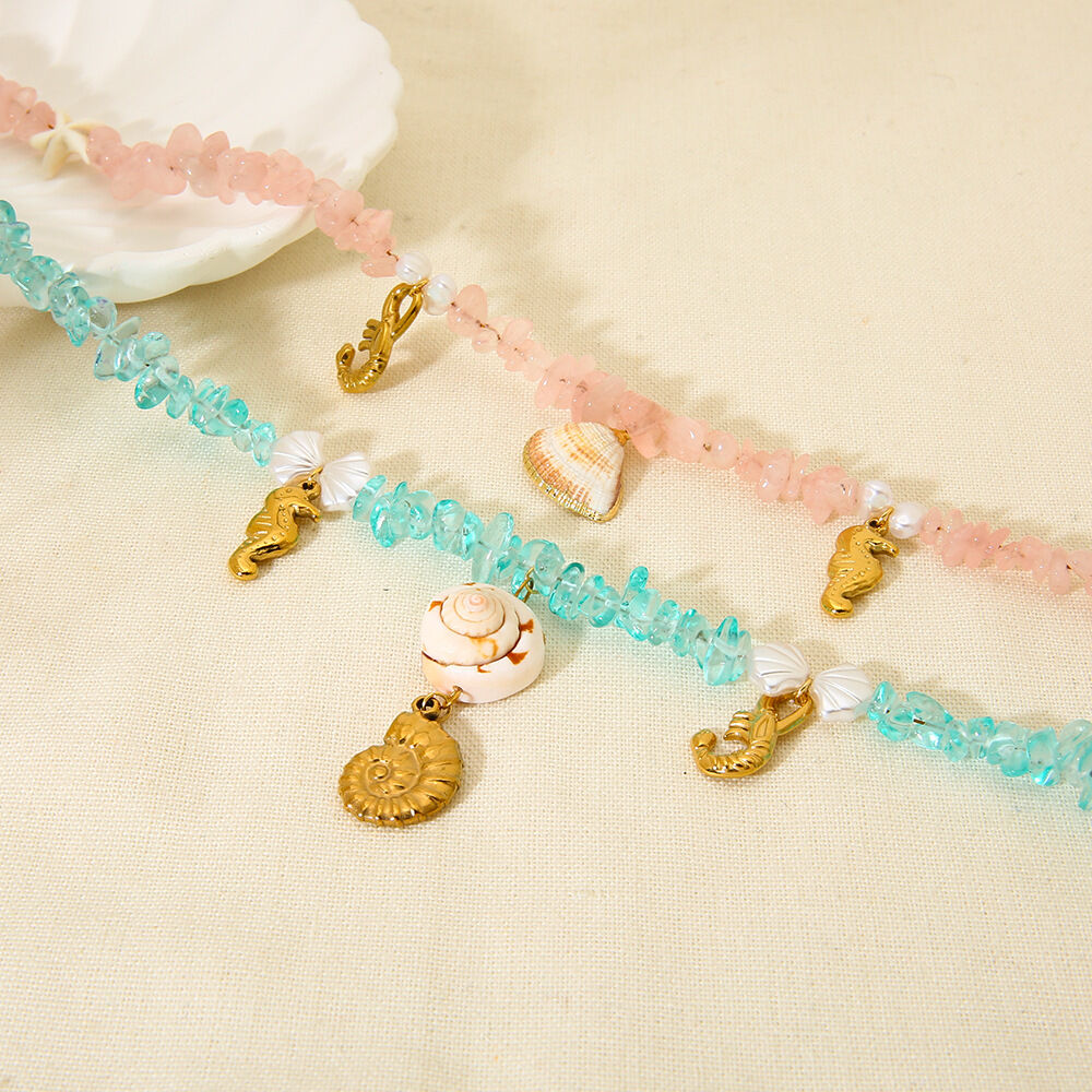 Colliers à pendentif en acier inoxydable pour femme, série romantique, Sweet Turtle 2