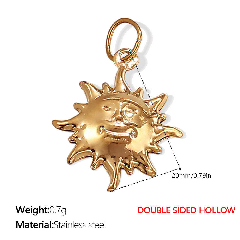 Pj271G Double-Sided Hollow Gold Pendant Picture9