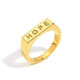 Long English Letter Ring-Gold/Number 8 Picture3