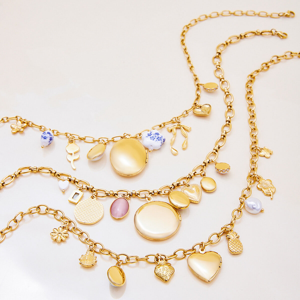 1 Piece Sophisticated Heart Photo Album Stainless Steel Waterproof Gold Color Women's Pendant Necklaces h5 Picture6