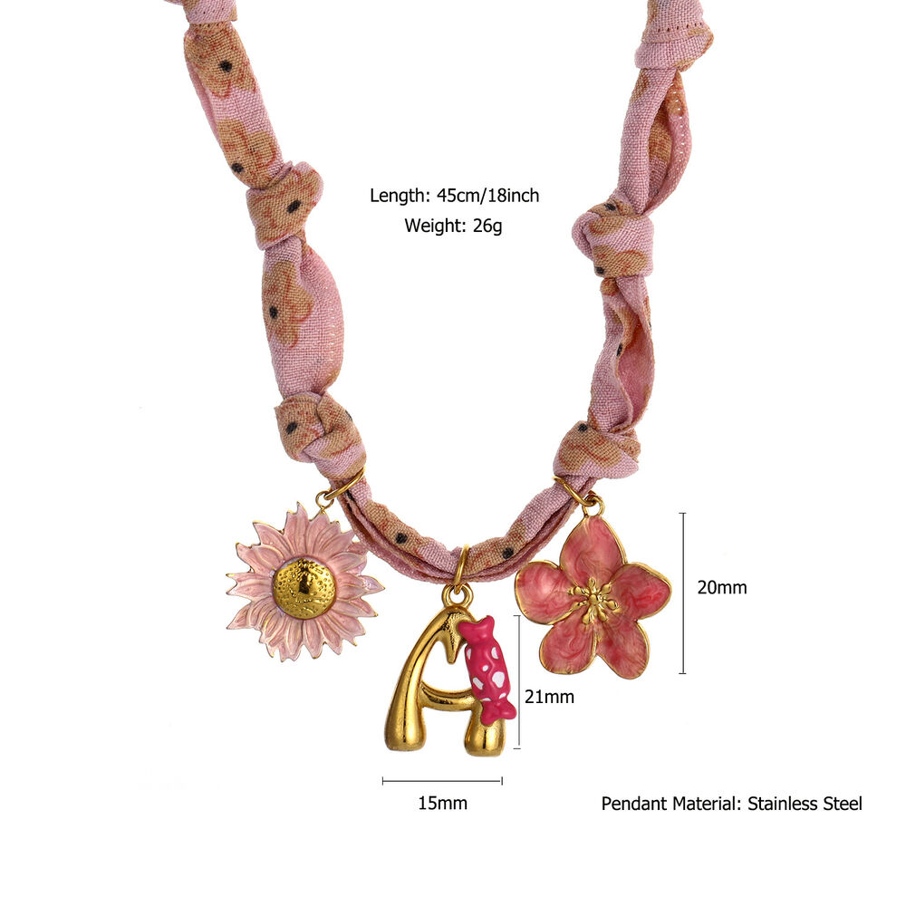 Collier pendentif femme en acier inoxydable naturel imperméable, collection romantique (1 pièce)