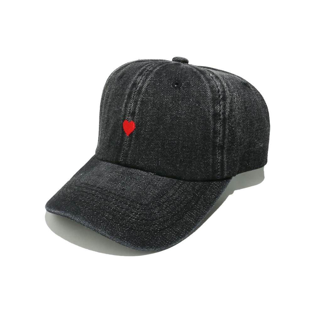 1 Piece Denim Love Embroidered Baseball Cap Picture3