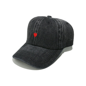 1 Piece Denim Love Embroidered Baseball Cap h5 Picture3