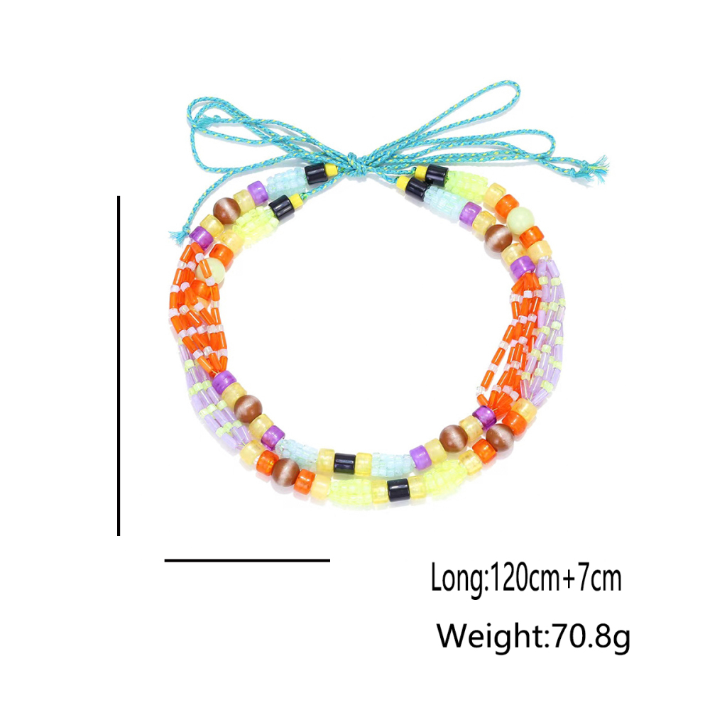 1 Piece Colorful Beaded Necklace Picture2