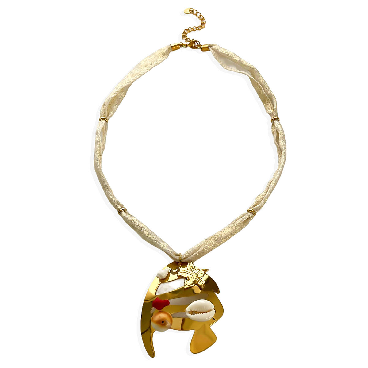 Gold Fish Necklace Picture2