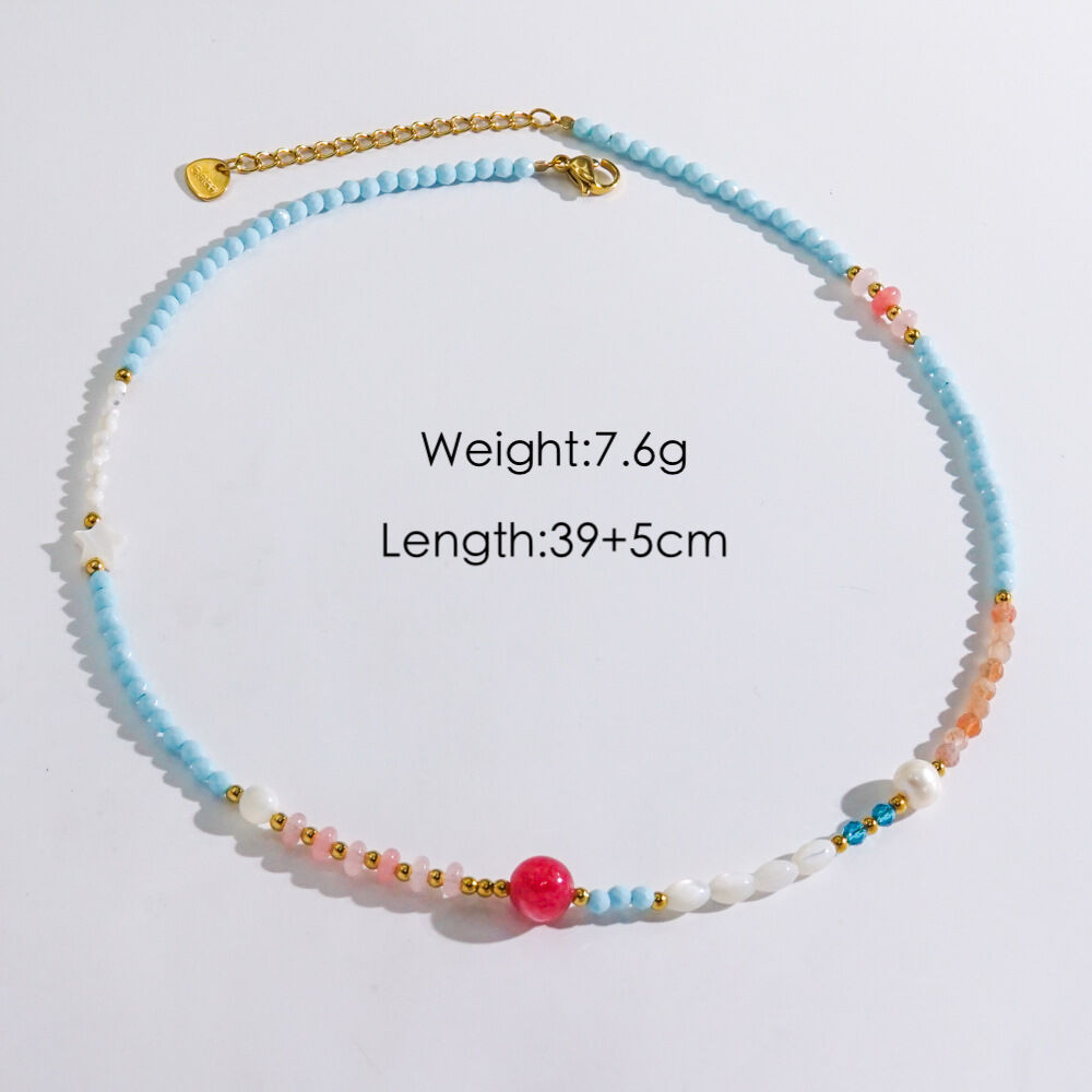 Leichte, luxuriöse und elegante Perlenkette für Damen 