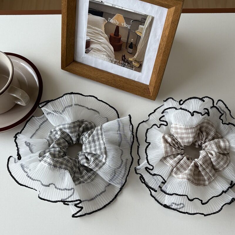 Romantic Series Sweet Patchwork Fabric Women's Scrunchies Picture4