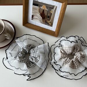 Romantic Series Sweet Patchwork Fabric Women's Scrunchies h5 Picture4