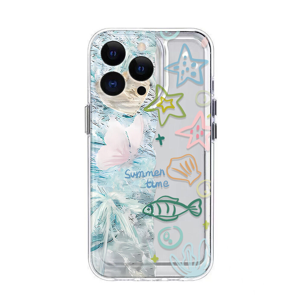 Coque de téléphone translucide pour femme, motif océan frais, 1 pièce h5 Image2
