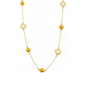 1 pezzo di collana con ciondolo da donna in acciaio inossidabile color oro impermeabile a forma di rettangolo retrò h5