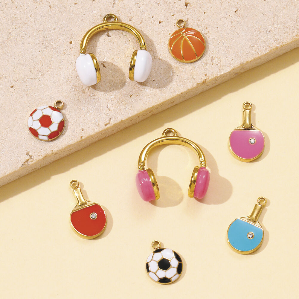 1 Piece Sports Series Stainless Steel Waterproof Women's Pendants h5Picture5