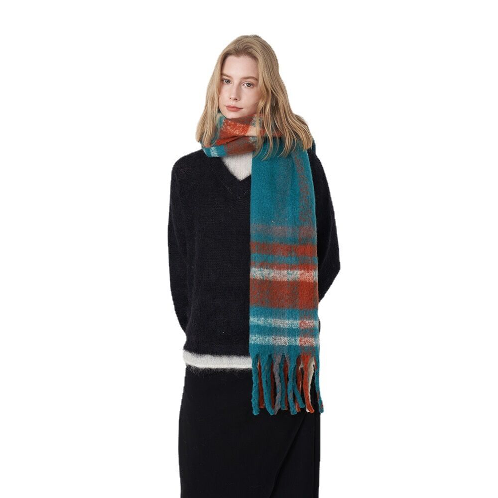 1 Piece Daily Plaid Polyester Women's Winter Scarves h5 Picture5