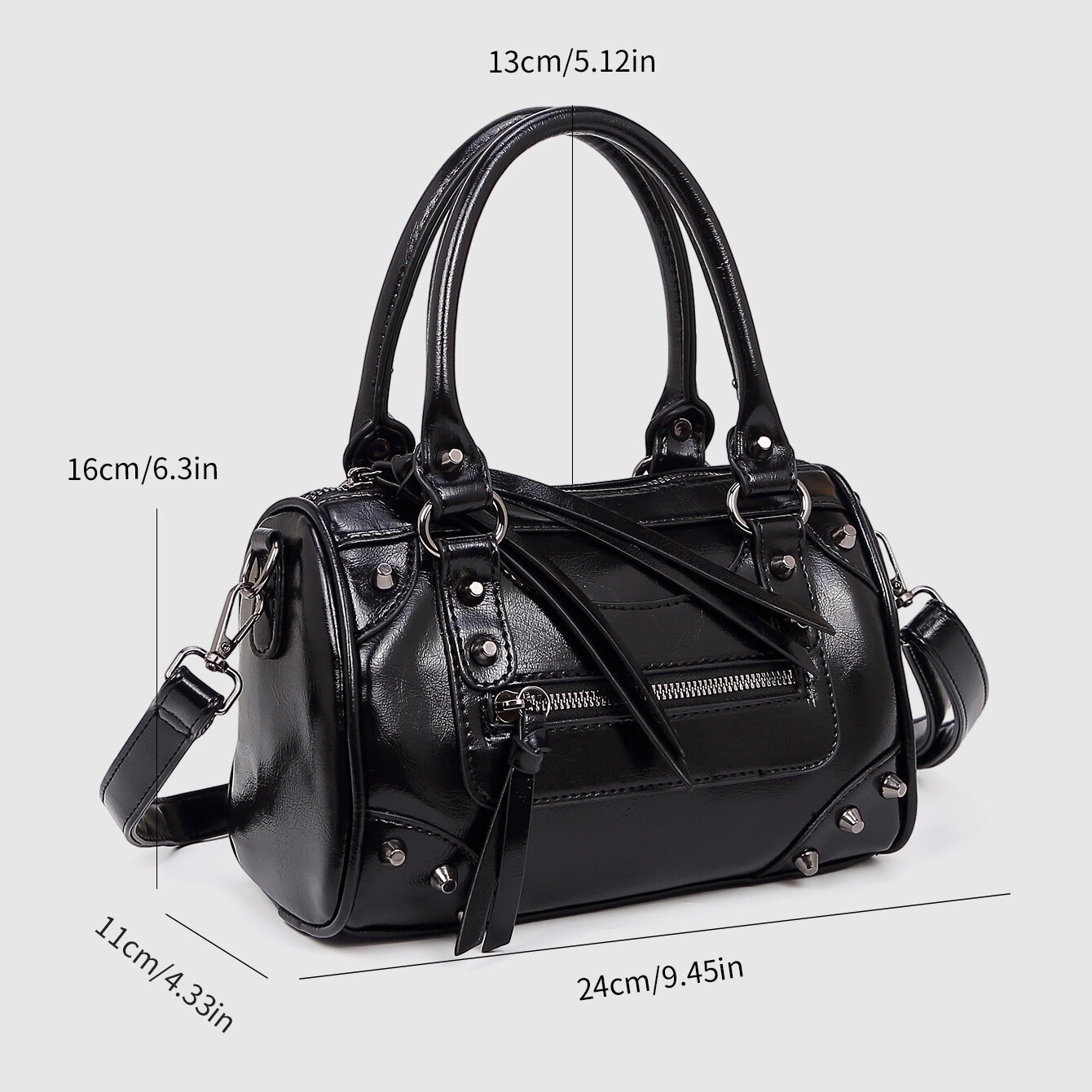 1 Piece Simple Series Casual Solid Color PU Women's Handbags h5 