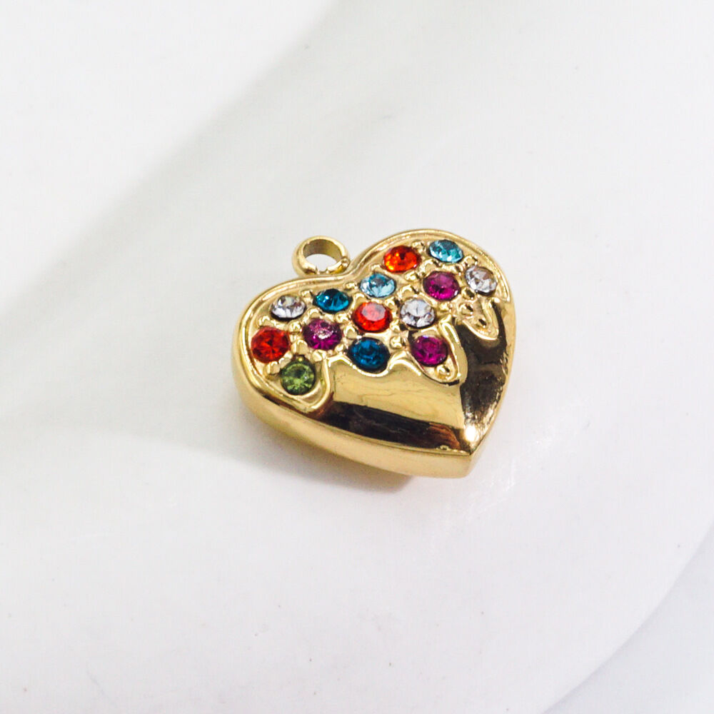 1 Piece Luxurious Classic Heart Stainless Steel Waterproof Women's Pendants Picture4